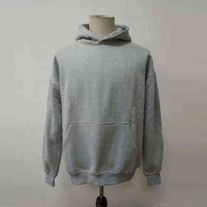 Simple <b>pullover</b> <b>men</b> hoodie plain color soft lining front pocket perfect for wholesale gym use or private label - Product Image 5