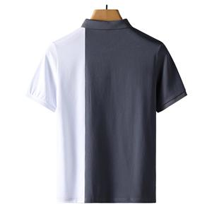 Wholesale 100% Cotton Plain Casual Golf Polo Shirt <b>for</b> Men Custom Logo Block Print Short Sleeve <b>Knitted</b> Fabric Formal Style - Product Image 2