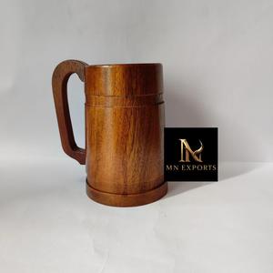 Tasses en bois au design classique et luxueux avec poignée, écologiques, compatibles micro-ondes, réutilisables, accessoires de bar par MN EXPORTS - Product Image 4