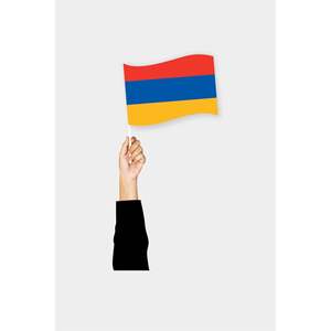 Drapeau d'Arménie imprimé numériquement - Product Image 1