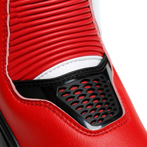 Botas de moto impermeables con logotipo personalizado impreso 2023, zapatos deportivos de carreras de cuero genuino a la altura del tobillo con plantilla de PU y goma - Product Image 2