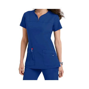 2024 conjuntos de uniformes médicos de enfermera nuevos estilos de diseño Jogger elástico Scrub uniformes tela tejida - Product Image 5