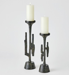 Candelero moderno decorativo para el hogar de Metal de hierro chapado en oro Portavelas de estilo americano con diseño hecho a mano - Product Image 5