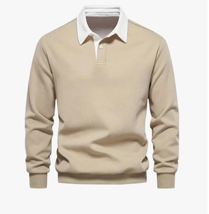 Sweat-shirt solide à demi-fermeture éclair pour hommes de grande taille pour hommes Sweat-shirt de haute qualité pour hommes en différentes couleurs - Product Image 1