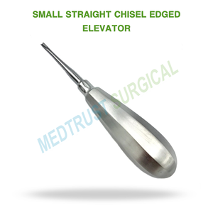 Petit écarteur dentaire chirurgical à lame droite en acier inoxydable pour extraction dentaire et élévation radiculaire - Product Image 2