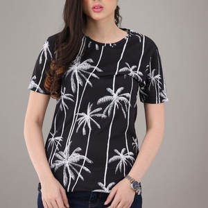 Offre Spéciale femmes Sublimation imprimé t-shirts entièrement personnalisé Street Wear femmes Sublimation t-shirt en vrac quantité - Product Image 3
