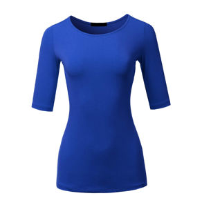 Camisetas de Mujer de Talla Grande, Color Sólido, Transpirables, de Secado Rápido, Ropa Casual, Talla Adulto, Precio Económico, Cantidad al por Mayor - Product Image 4