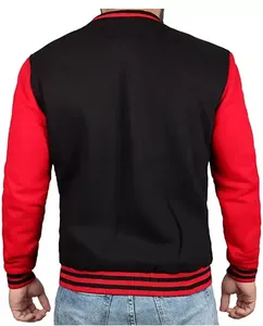 Blouson universitaire court en laine personnalisé pour homme – Tendance, décontracté, imperméable, respirant, hiver, à capuche, motif baseball - Product Image 4