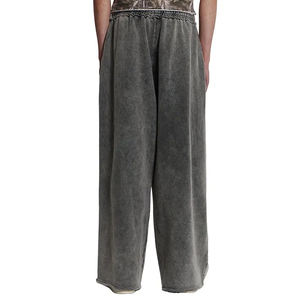 Pantalons de survêtement unisexes surdimensionnés personnalisés, pantalons de jogging larges et amples pour hommes, molleton de coton lourd, streetwear, commande en gros 2026 - Product Image 4