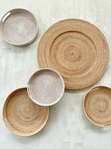 Contemporáneo beige básico elegante hecho a mano decoración de pared de ratán sala de estar decoraciones de pared de fiesta ecológicas - Product Image 5