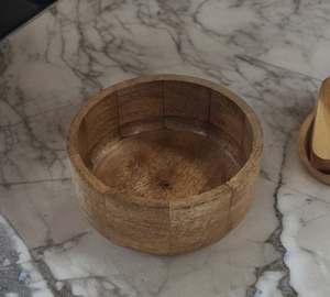Tazón de Madera Natural para Servir, Tazón de Sopa Hecho a Mano, Decoración de Cocina para Aperitivos - Product Image 3