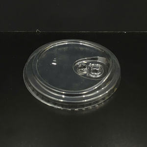 OEM Personnalisé Sans BPA Vente Chaude Usine 90/93/98mm Couvercle en Plastique PET Transparent Couvercle de Gobelet Jetable Dôme et Plat pour Emballage de Boissons - Product Image 5