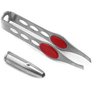 Pince à épiler d'extension de cils de marque privée pince à sourcils en acier inoxydable de qualité supérieure ensemble d'outils de cils pince à épiler à sourcils pointue - Product Image 1