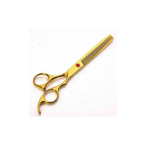 Ensemble de ciseaux de barbier professionnels en acier inoxydable avec manche en céramique pour gaucher, pour la coupe de cheveux, salon de beauté et usage domestique - Product Image 6
