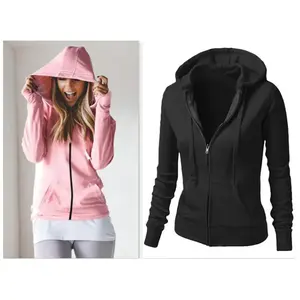 Sweat à capuche d'hiver surdimensionné unisexe 65% coton 35% polyester avec col zippé pour hommes et femmes - Product Image 2