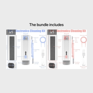 Kit de Limpieza Electrónica de Microfibra 7 en 1, Multifunción, para Auriculares BT, Teclado, Extractor de Teclas, Cepillo para Pantalla y Lápiz Limpiador de Polvo - Product Image 2