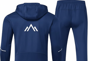 Survêtement d'hiver moderne |   Ensemble veste et pantalon en polaire à capuche avec logo personnalisé |   Tenue respirante et tendance 100% coton - Product Image 4