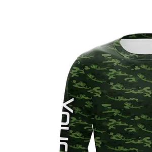 Jersey de pesca de manga larga ligero de alta calidad para hombres, diseño impreso personalizado, sublimación de invierno sólida transpirable personalizada - Product Image 3