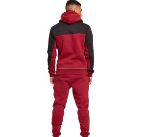 Ensemble de survêtement pour homme, vêtements de sport pour l'entraînement et le jogging, logo personnalisé, imprimé délavé à l'acide, 100% coton, fermeture éclair, vente en gros - Product Image 3