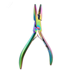 Alicates para extensiones de cabello de titanio de alta calidad, herramienta profesional de salón para extensiones de cabello duraderas - Product Image 1