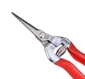 กรรไกรตัดแต่งกิ่งสแตนเลสขนาด 7-3/8 นิ้ว แบบใบมีดตรงยาว พร้อมด้ามจับพลาสติกกันลื่นแบบนุ่ม - Product Image 2