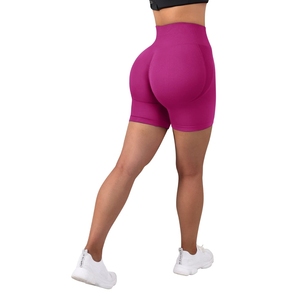 Pantalones cortos de compresión para correr sólidos de cintura alta, transpirables, ecológicos, de talla grande, ajustados, con diseño de logotipo personalizado, impresión deportiva - Product Image 6