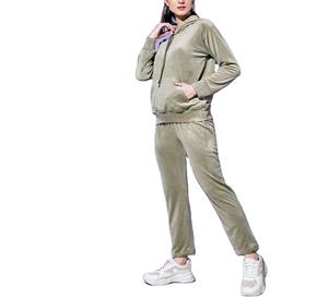 Chándal para mujer, ropa deportiva personalizada de terciopelo, ropa de entrenamiento y jogging, chándal de terciopelo para mujer, chándal, sudaderas, monos - Product Image 1