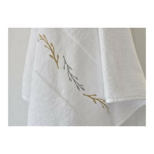 Ensemble de serviettes de bain en coton biologique naturel 70*140 35*75 pour adultes femmes couleur pêche extra absorbantes livraison gratuite - Product Image 5