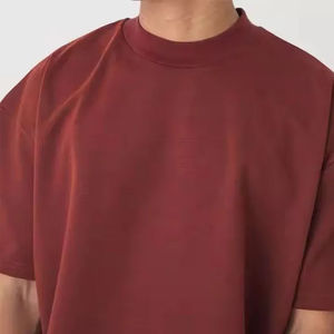 Camiseta de Verano Extra Grande para Hombre, Lisa, Personalizable, de Algodón/Fibra de Bambú, Informal, Diferentes Colores, Lisa, para Impresión Gráfica - Product Image 5