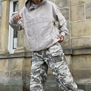 Wholesale Rate <b>Top</b> Selling Men Winter <b>Distressed</b> Hoodies Latest Design 100% Cotton Breathable - Product Image 2