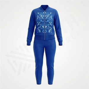 Conjuntos Deportivos de Moda para Mujer, con Capucha, Estampados, Ajustados, de Poliéster, con Logotipo Personalizado, de Secado Rápido, Transpirables, para Gimnasio y Jogging - Product Image 1