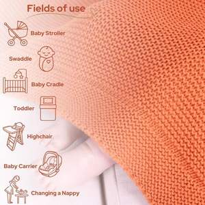 ผ้าห่มเด็ก Alina-80x100ซม. (100% ผ้าฝ้ายอินทรีย์-380gr) ฟักทองเก็บเกี่ยว - Product Image 2