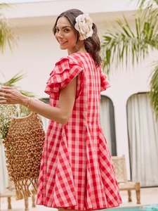 Maxi vestido de verano de algodón informal con estampado de bloque de mano indio para mujer estilo bohemio con cintura Natural tela ecológica - Product Image 3