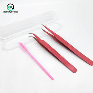 Pinzas Profesionales para Pestañas para Salón y Uso Doméstico, Pinzas de Acero Inoxidable para Extensiones de Pestañas - Product Image 6