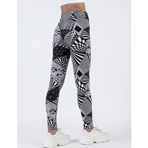 Custom Sublimation Sport Pants for <b>Women</b> <b>Plus</b> <b>Size</b> 100% Cotton High Waist Workout Leggings Autumn Knitted Comfortable - Product Image 5
