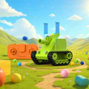 CyberBrick Tank ZH097 Modelo de Frecuencia 2.4G con Cámara y Paquete de Baterías, Tiempo de Impresión de 11.8h, Filamento de 277g Utilizado - Product Image 1