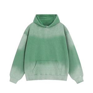 Sweat à capuche délavé à l'acide de haute qualité pour hommes, logo personnalisable sur un mélange de coton 100%, motif uni, vêtement d'hiver, collection 2026 - Product Image 3