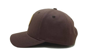 Gorra de béisbol clásica vintage de 6 paneles con ala curva Logotipo de cuero personalizado Sombrero informal Fabricante OEM de Vietnam para marca - Product Image 6