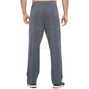 Pantalons pour hommes décontractés professionnels en stock, logo personnalisé, coupe droite, mi-léger, 100% coton, séchage rapide, respirant, été - Product Image 3