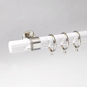 Soporte de cortina de acrílico de tamaño personalizado para casas de diseño moderno que ofrece un fuerte soporte y un elegante escaparate - Product Image 1