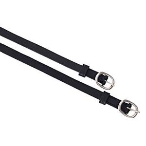 Sangles d'éperon en cuir souple avec raccords dorés. - Product Image 5