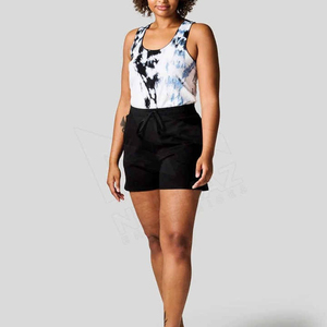 Top sin mangas con estampado Floral transpirable de alta calidad para mujer, la mejor blusa informal de encaje de talla grande, tela de punto - Product Image 3