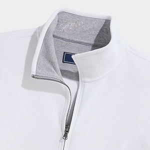 Hot Selling Long Sleeve <b>Zip</b> Collar Hoodie <b>Men</b> Blank Loose Sweatshirt <b>Quarter</b> <b>Zip</b> Pullover Oem Odm Long Sleeve - Product Image 2