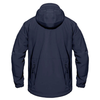 Vestes coupe-vent softshell d'hiver pour hommes en gros, 100 % polyester, imperméables, respirantes, col montant, fermeture frontale