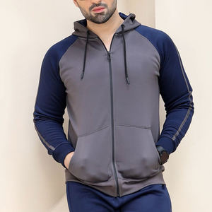 Conjunto de chándal con cremallera personalizado para hombre Sudadera con capucha deportiva informal y pantalones de chándal transpirables y ecológicos para entrenamiento de invierno - Product Image 6