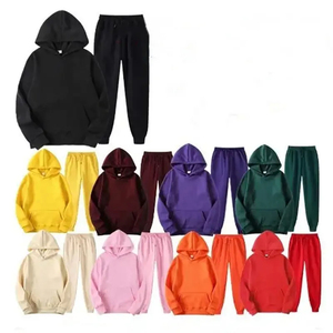 Custom Logo Pullover Blank Unisex Sweatpants and Hoodie <b>Tracksuits</b> Set <b>Plain</b> Jogging Suits French Terry Men'S Sweatsuit - Product Image 4