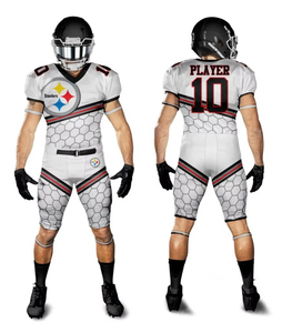 ชุดฟุตบอลสไตล์อเมริกันปรับแต่งได้เครื่องแบบระบายอากาศผลิตจากโรงงานสำหรับผู้ใหญ่ขนาดพิเศษ - Product Image 3