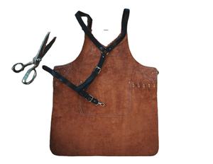 Haute qualité en cuir PU fait à la main cuisine BBQ outil bavoir Logo personnalisé imprimé sangle Style taille tablier résistance à la chaleur étanche pour - Product Image 1