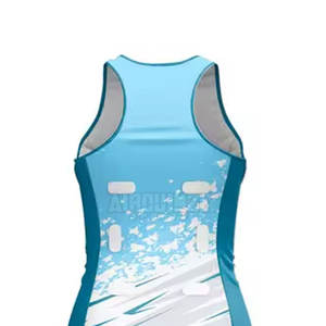 Uniforme de netball para mujer Diseño sin mangas Tela transpirable Uniforme de netball de diseño cómodo - Product Image 5