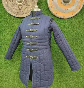 Chaqueta gruesa acolchada Akteon, abrigo de tela de algodón, Gambeson Medieval, manga larga, armadura histórica, traje de caballero, ropa de Festival - Product Image 2